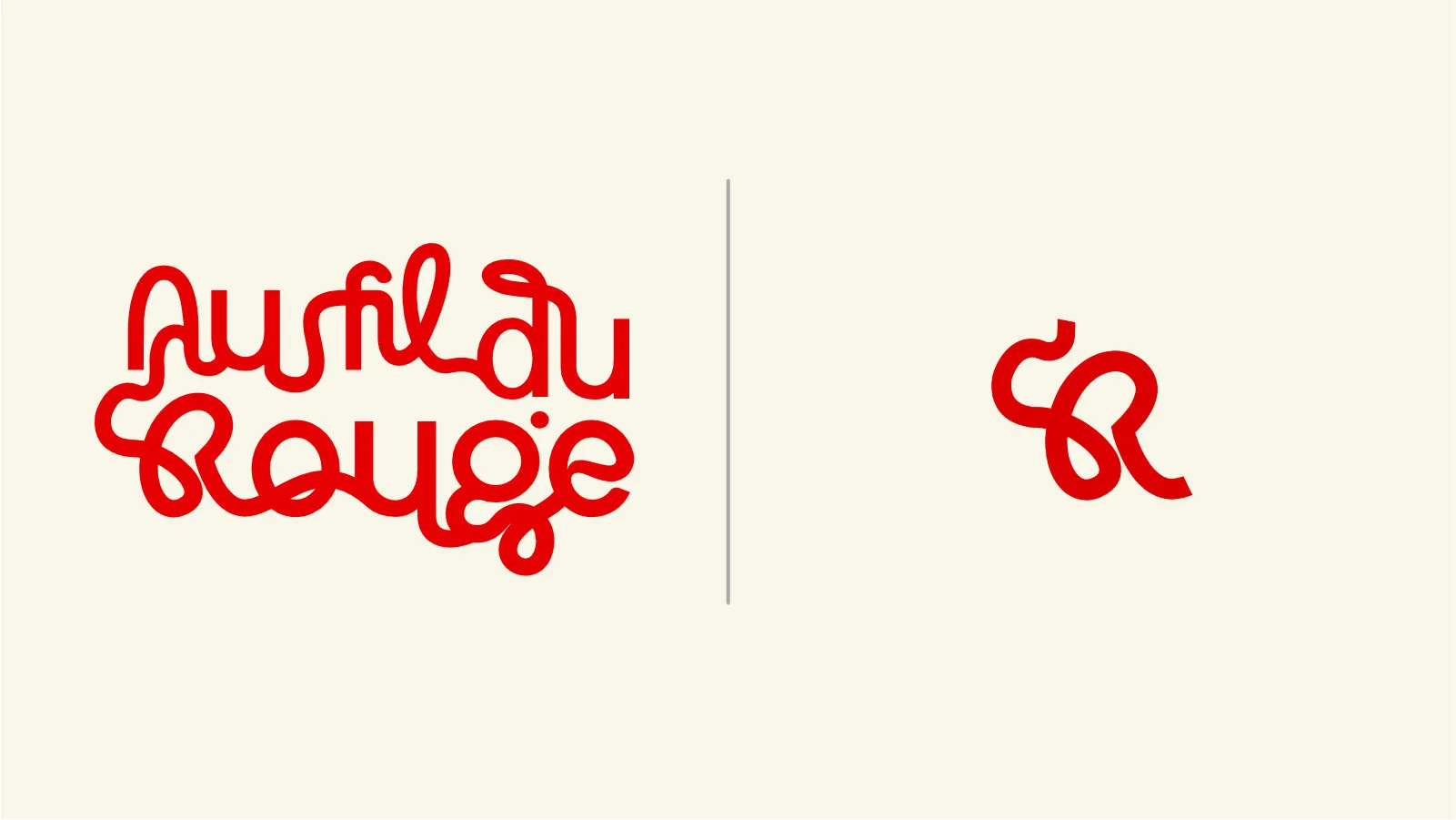 Logos de l'expososition au fil du rouge