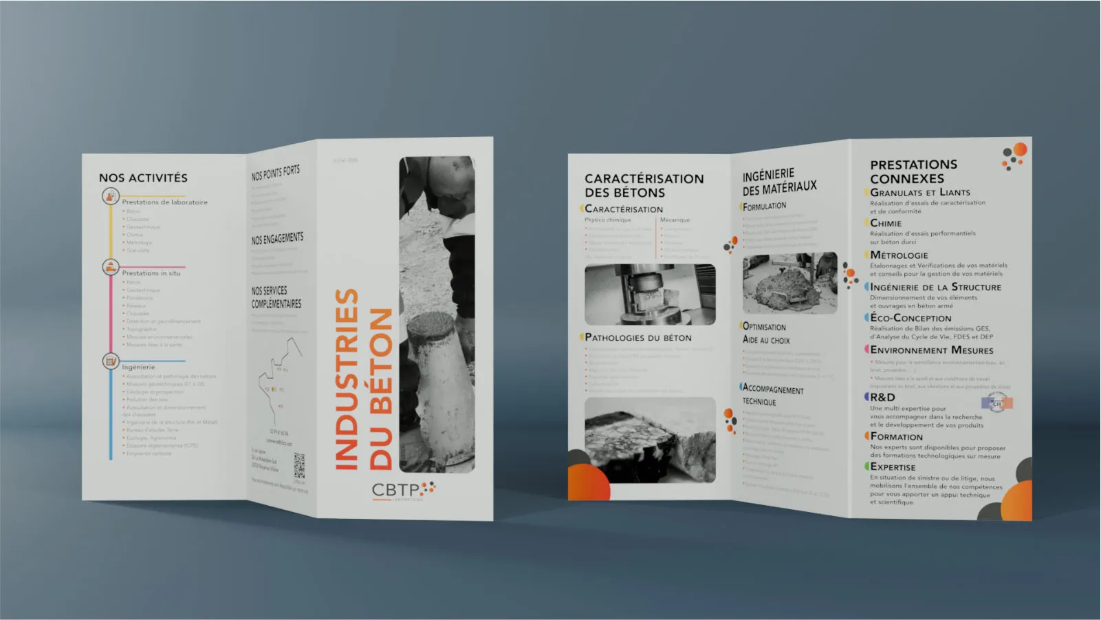 Mockup des flyers imprimés